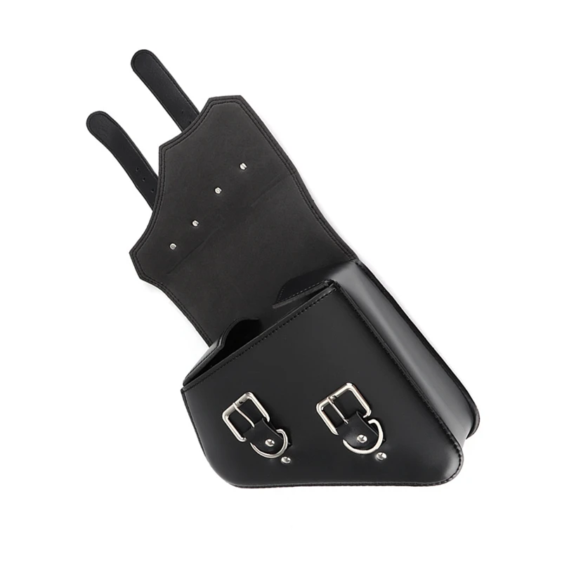 

2Pcs Universal Motorcycle Bags PU Leather Saddle Bag for Sportster XL883 XL1200 Cruiser Side Storage Tool Pouche