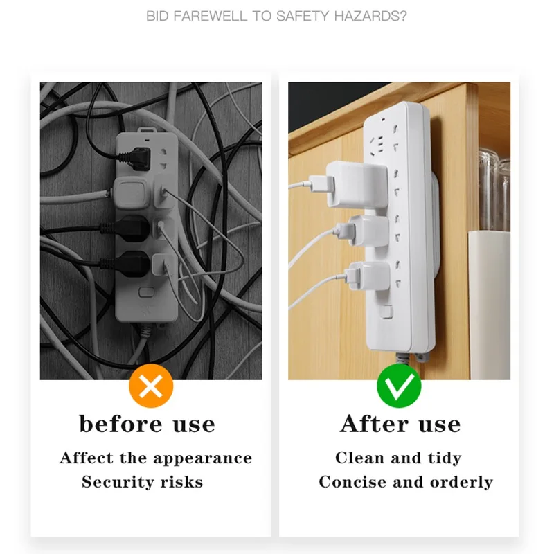 Настенная Наклейка QDRR фиксатор без перфорации домашний самоклеящийся для гнезда