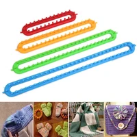 1pc plastic sweater knitting loom creative scarf wool weaving tool shawl colorful rectangle diy knit hobby