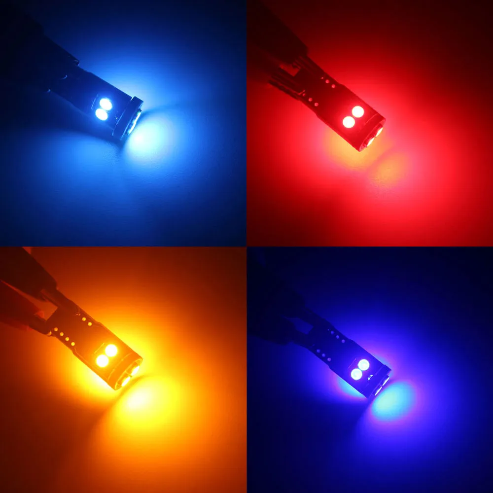 10 шт. T10 светодиодный W5W BA9S Canbus салона светильник 194 501 6 SMD 3030 СВЕТОДИОДНЫЙ Прибор s
