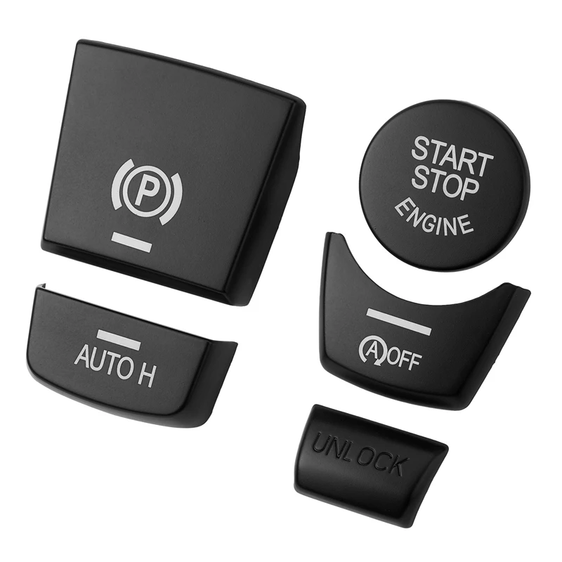 Car handbrake AUTO H  start stop engine button knob cover For BMW BMW 5 GT5 6 7 Series X3 X4