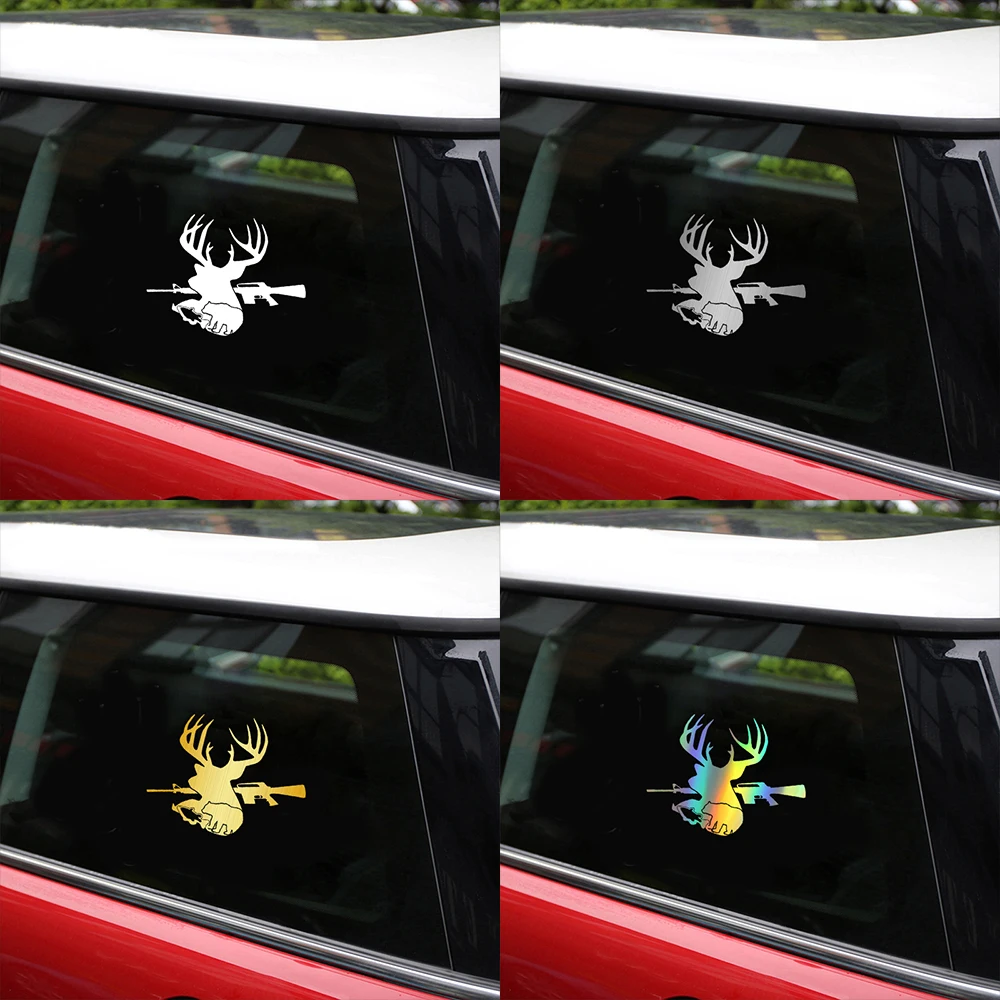 Наклейки для автомобиля оленя рыбы медведя скелета окна двери кузова мотоцикла