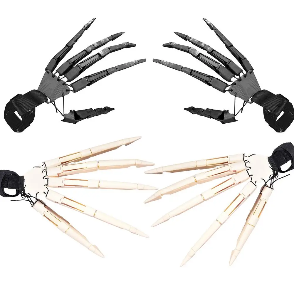 

Creative Articulated Fingers Halloween Finger Gloves Flexible Joint Halloween Party Costume Props In Stock Hand Model For Gift