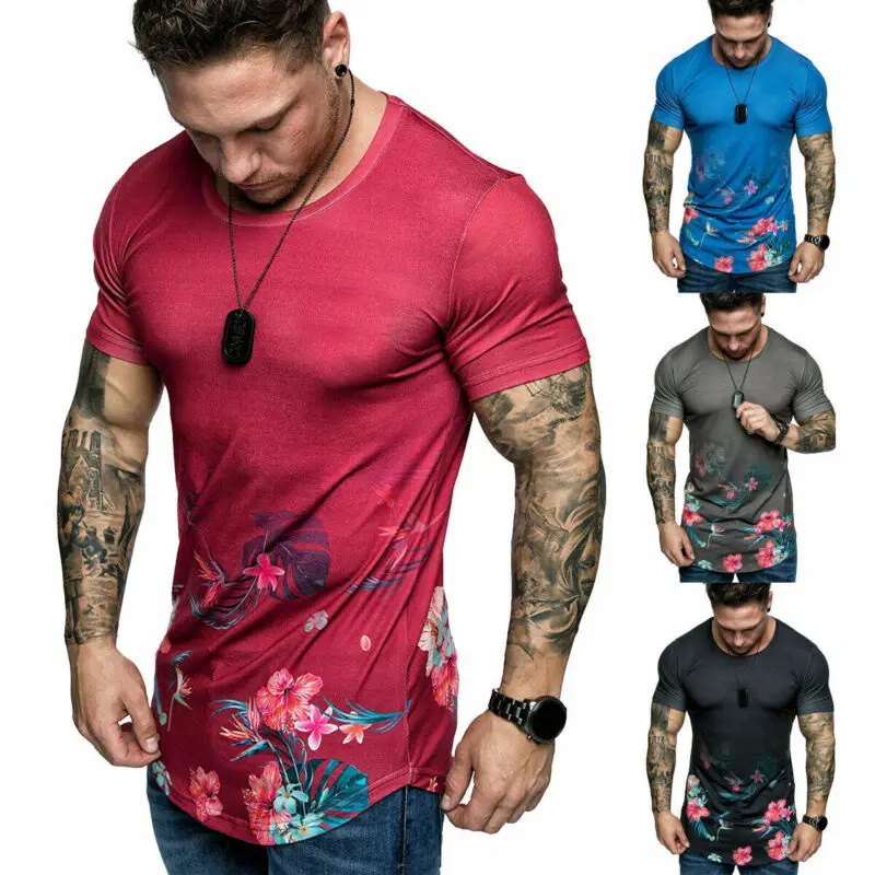 Новинка 2019 модные мужские летние футболки повседневный стиль короткий рукав