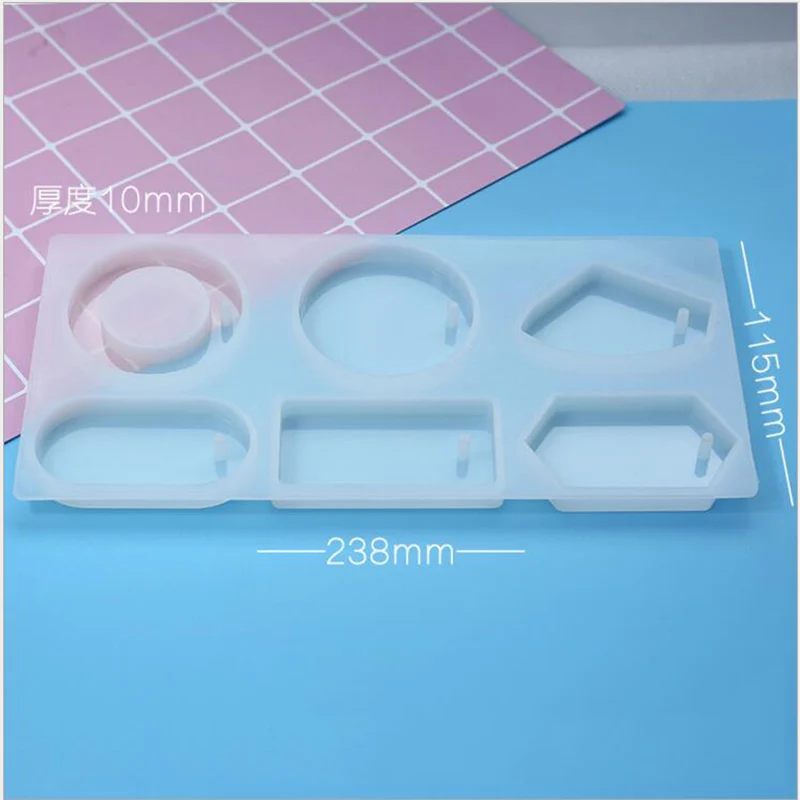 

Popular1PC Fashion Sweater Pendant Mold Crystal Silicone Mould Geometric Pendant Mold Jewelry Marking Tool Craft