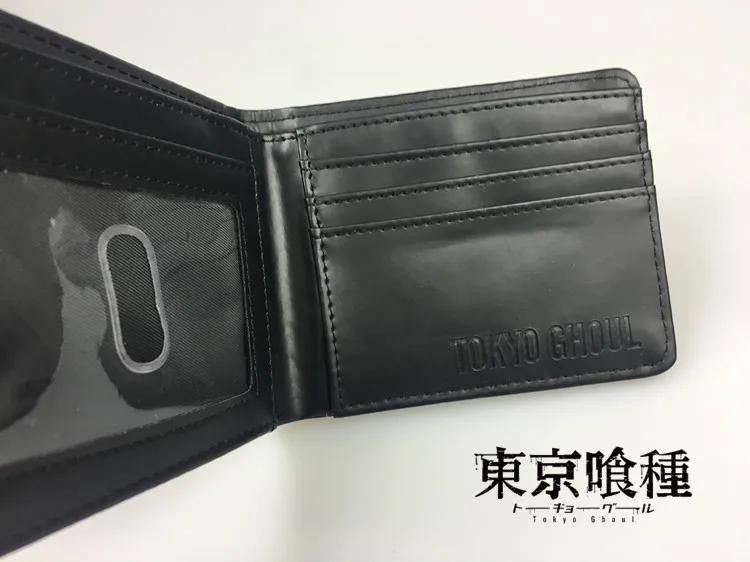 Tokyo ghoul Fashion Anime PU Wallet Soft Money Bag Zipper Wallets Coin Casual Purses Card Unisex Gifts