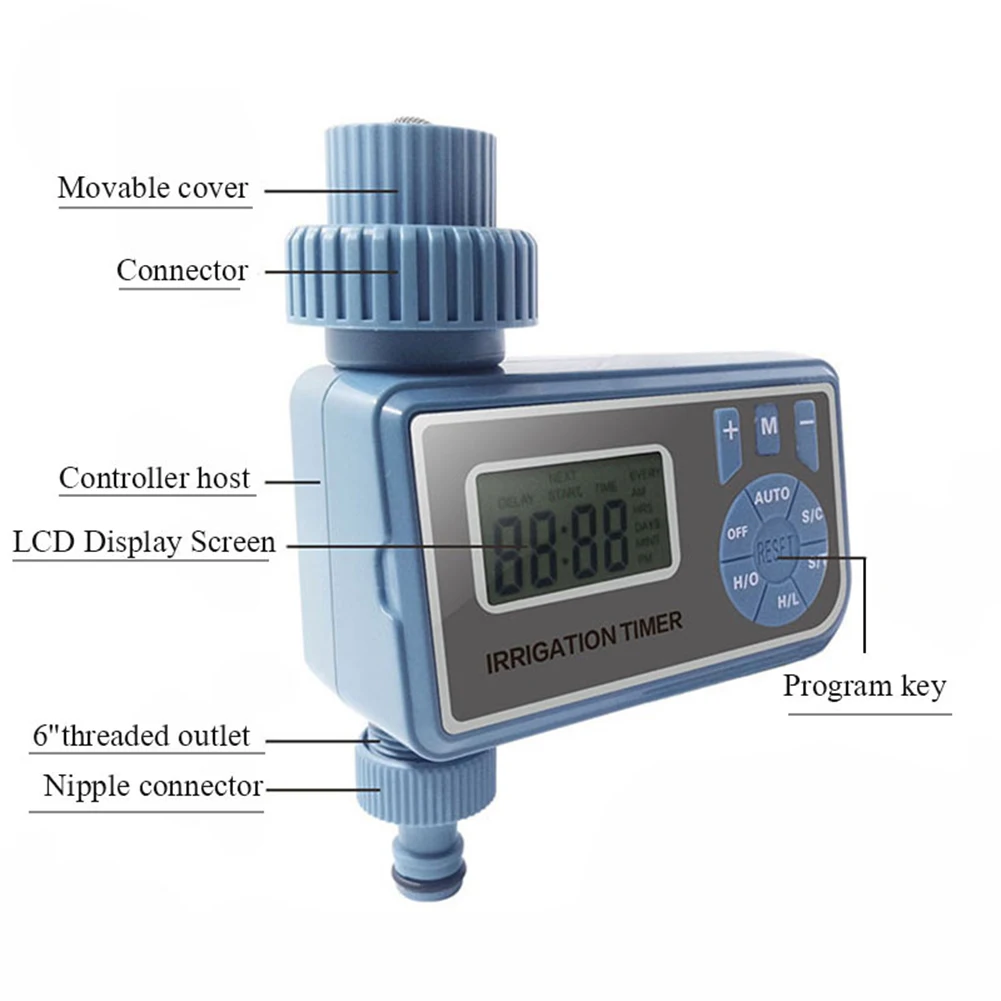 

Smart Electronic Automatic LCD Display Water Timer Digital Irrigation Controller Waterproof Cover Home Garden Watering Pump