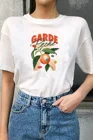 Модная винтажная женская футболка в стиле ретро с японской эстетикой, Повседневная забавная хипстерская футболка Starqueen-JBH Garde Peach 70s