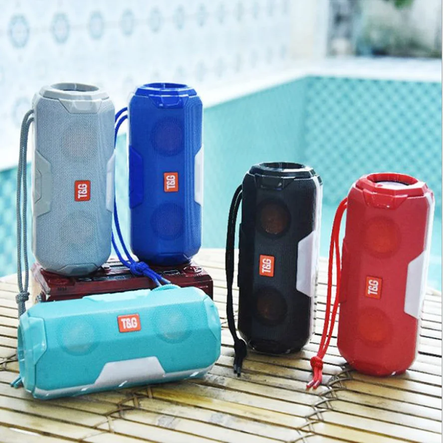 

High Power Bluetooth Speaker Outdoor Portable Wireless Column Subwoofer Music Center BoomBox 3D Stereo speaker Support TF card