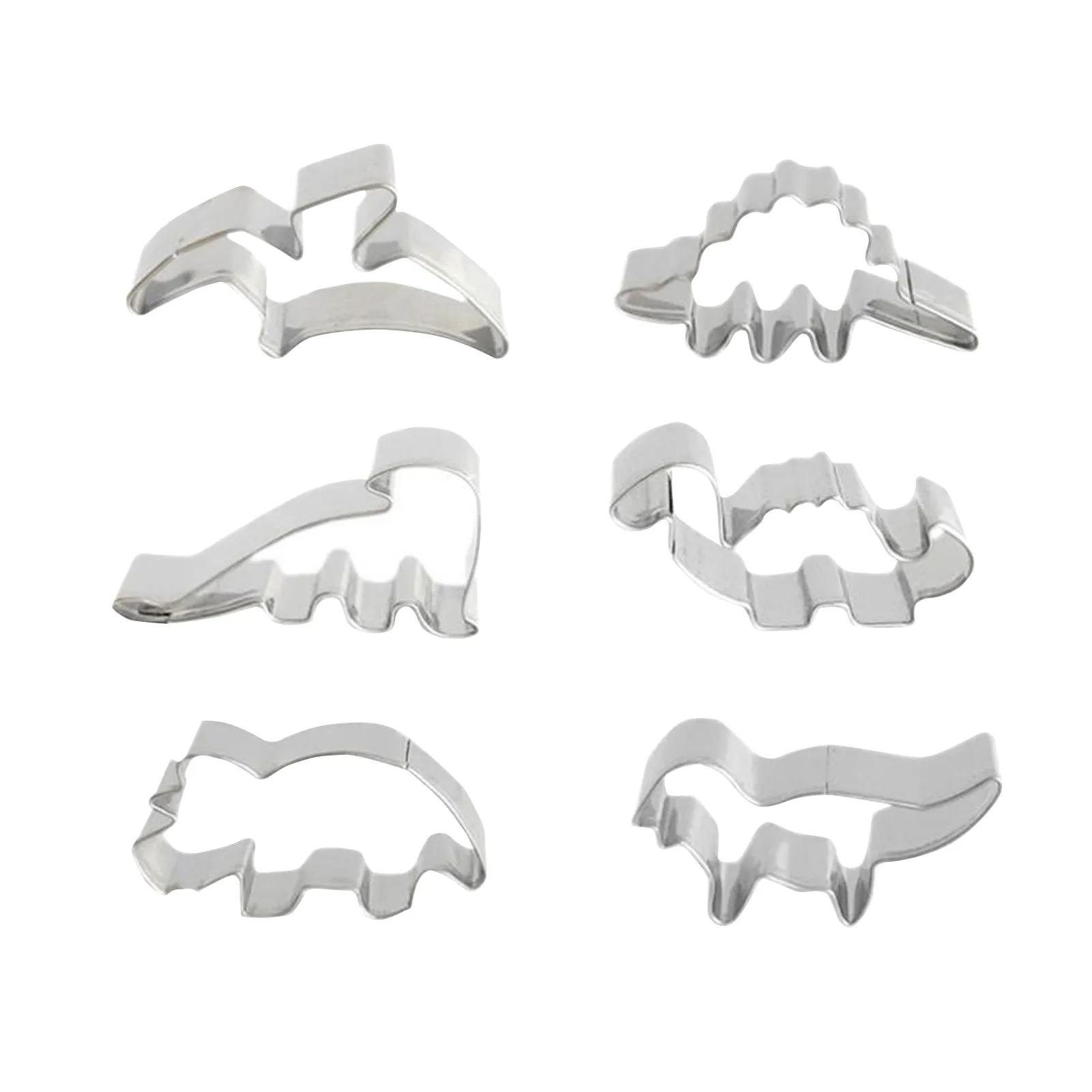 

Dinosaur Set Biscuits Mold Cookie Mold Stainless Steel Cake Decoration Tool Dinosaur Shape Cookie Stamps Stainless Steel Cookie