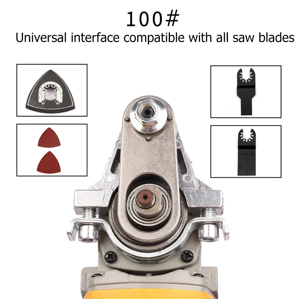 Converter Oscillating Tool Adapter Kit Quick Change 100 Type Sanding Cutting Angle Grinder With 2 Saw Blade Aluminum Polishing |