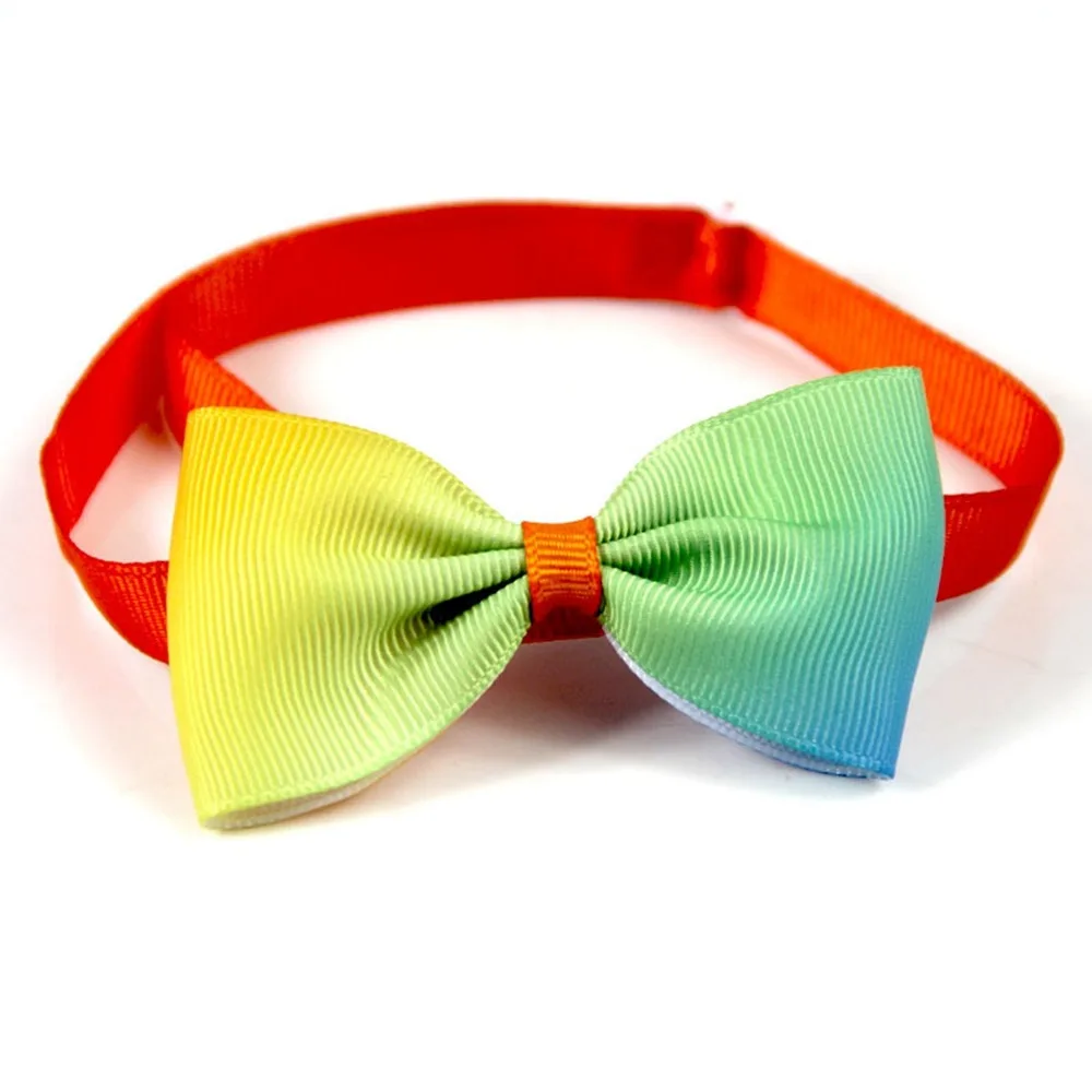 Галстук бабочка для кошек и собак регулируемый безопасный шейный ремешок 7