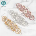 (30 шт.) Стразы ручной работы с бусинами и жемчугом, аппликация DIY, аппликация из железа на кристаллах для свадебных платьев WDD0017