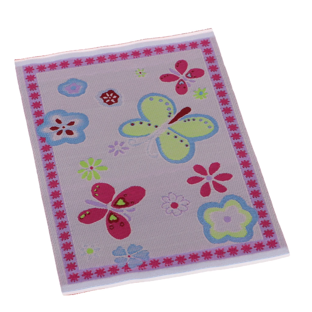

12th Mini Pink Carpet for Dollhouse Room Decor DIY Play Scenes Arts and Crafts