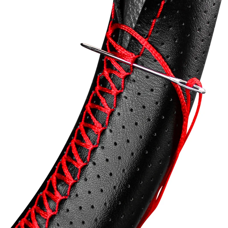 

Оплетка на руль, 38 см/15 дюймов, нескользящая, чехол рулевого колеса автомобиля мягкая кожа, аксессуары для салона автомобиля