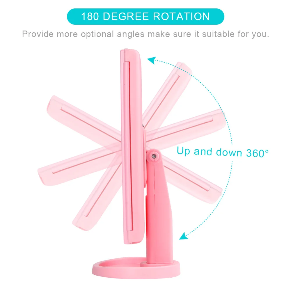 Зеркало для макияжа с сенсорным экраном 22 светодиодный светильник