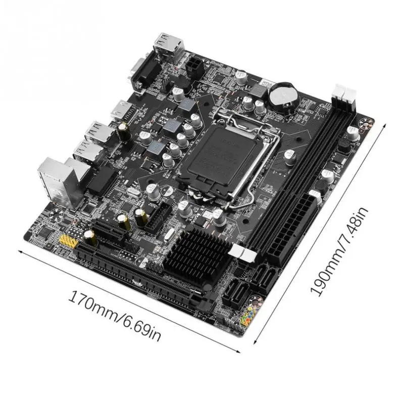 Intel B75 разъем LGA 1155 Материнская плата mикро ATX 16 Гб 2 DDR3 1600 1333 USB 3 0 PCI E SATA для i7 i5 i3 Pentium