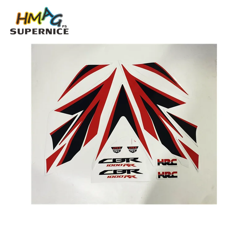 

Motorcycle For Honda CBR1000RR 12 CBR 1000 RR 2012 CBR1000 Fairing Sticker Full Kit Applique High Quality Whole Vehicle Decal