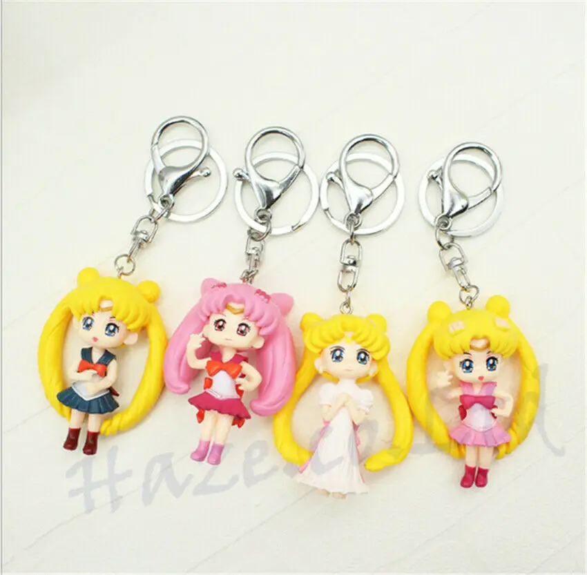 1 шт. аниме Сейлор Мун персонаж 6 см/2 4 &quotПВХ Рисунок брелок смешной случайный цвет