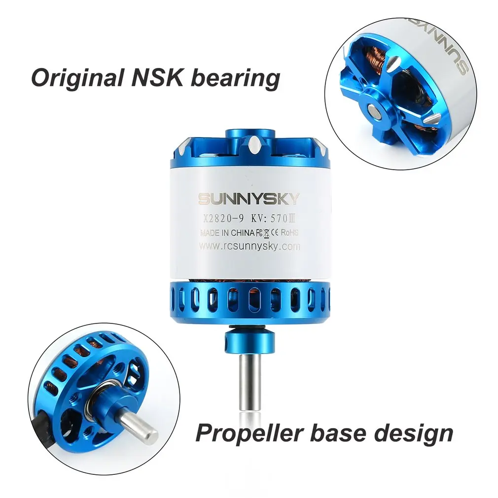 

SUNNYSKY X2820 570KV/860KV/1000KV/1250KV Brushless Motor for Fixed-Wing 3D RC Drone Helicopter Airplane Parts Accessories