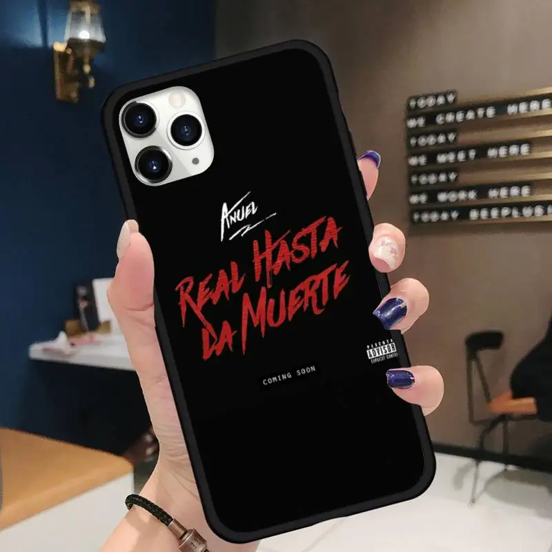 

Anuel AA Rapper Phone Case for iPhone 11 12 pro XS MAX 8 7 6 6S Plus X 5S SE 2020 XR Soft silicone