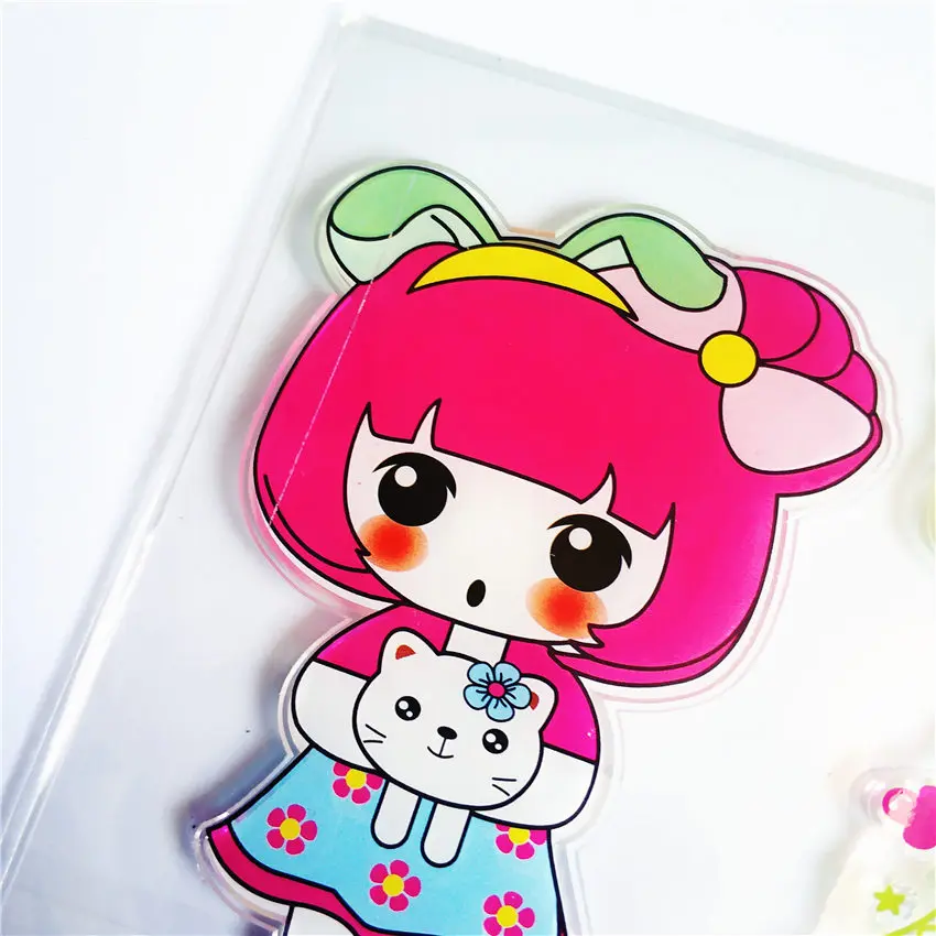 Горячая продажа Милая девочка прозрачный штамп/силиконовый валик для