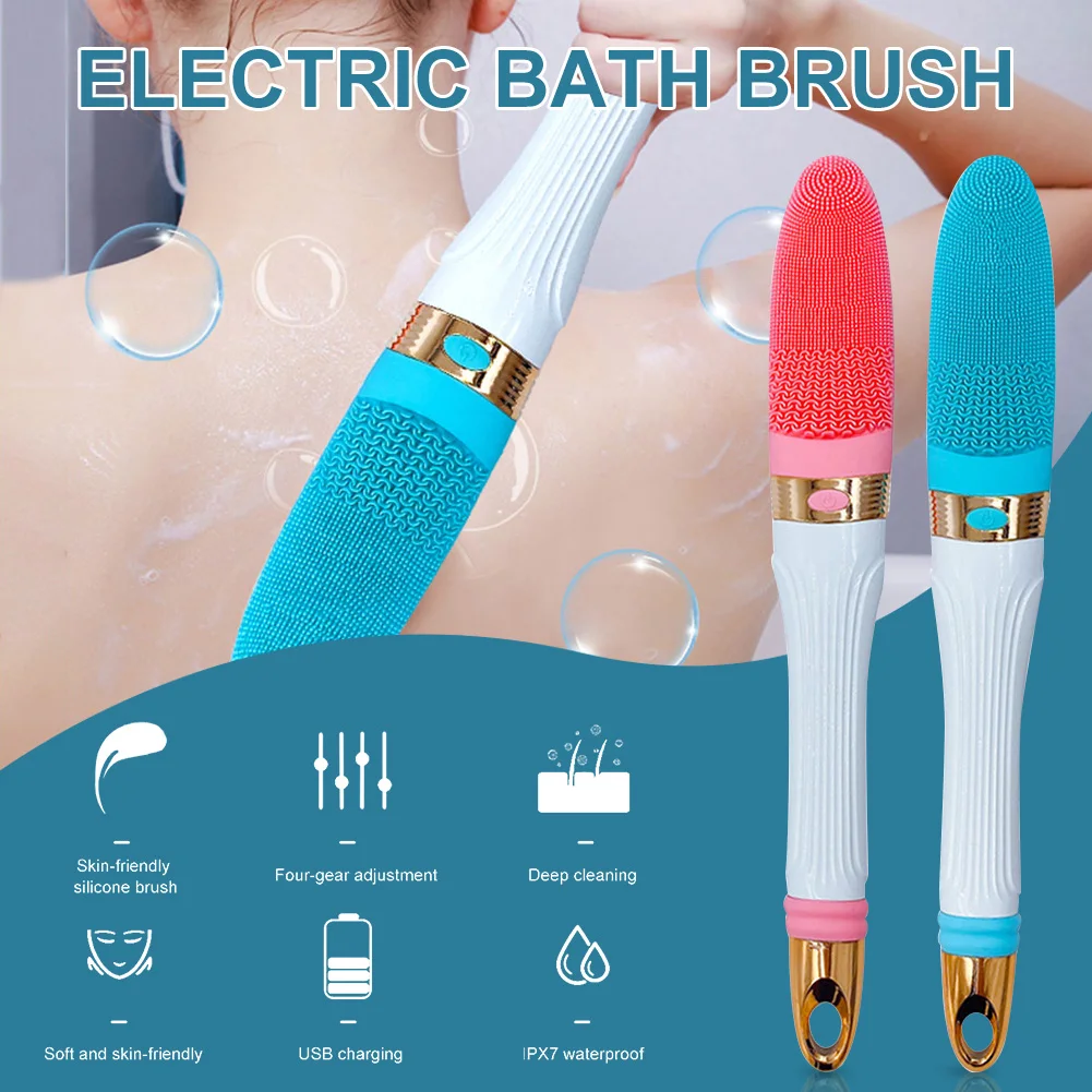 

Electric Bath Brush Usb Rechargeable Bath Scrubbing Instrument Ultrasonic Vibration Refueling Bath Brush Bath Tool