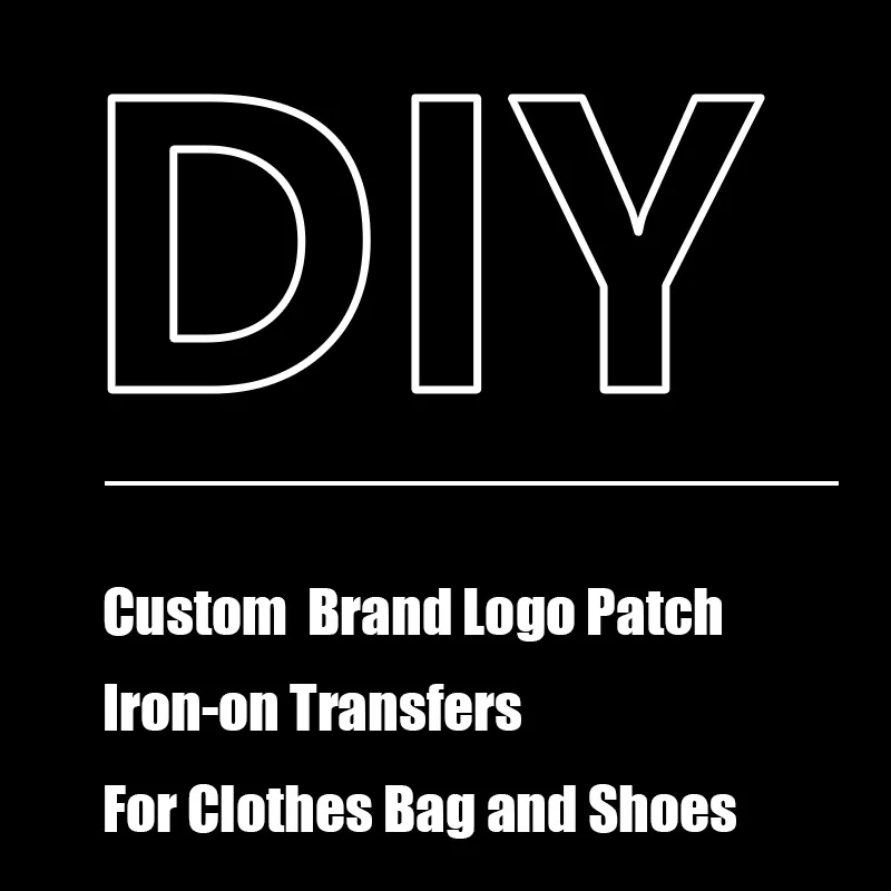 

Fashion Brand LOGO Patches For Clothes Iron on Silicone Stickers PVC Heat Transfers For Clothes Handbag Shoes Thermal Transfers