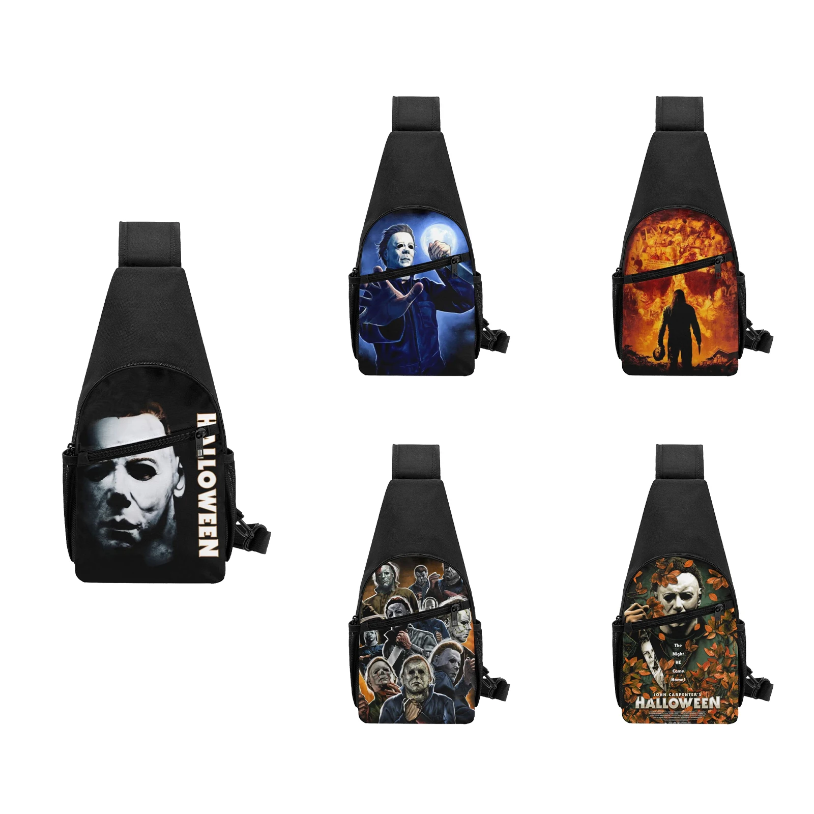 

Страшный Фильм Хэллоуин Майкл Майерс женский и мужской рюкзак-слинг через плечо нагрудная сумка для путешествий пешего туризма рюкзак