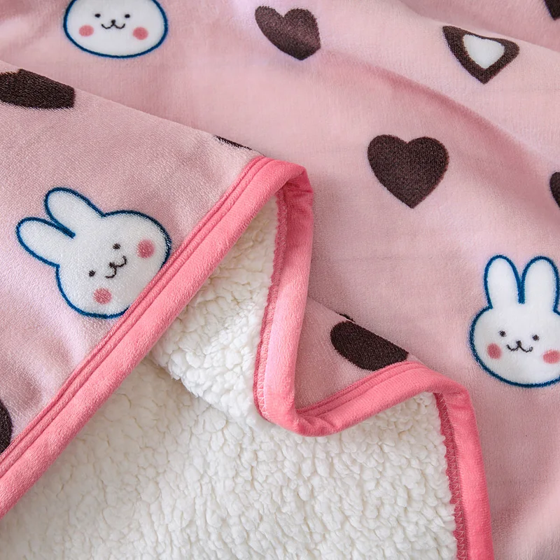 

2020 Winter Cashmere Throw Blanket Warm Home Flannel Fleece Bed Cover Travel Picnic Anti-pilling Velvet Fleece Cute Plush Duvet