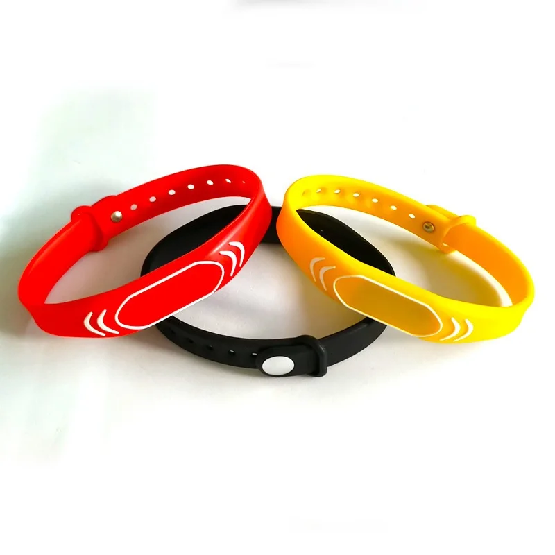 1pcs random color 13,56 МГц метка S50 NFC Браслет RFID IC браслет карта контроля доступа 1 шт случайный цвет - Цвет: 1pcs random color