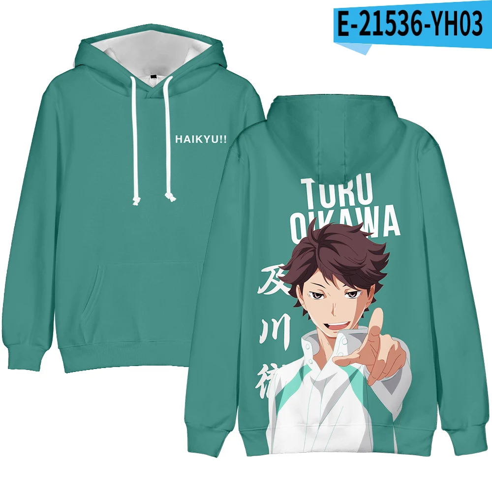 

Аниме худи Young манга Harajuku Толстовка Haikyuu Косплей 3D Повседневное пуловеры для взрослых Повседневное Для мужчин толстовки с капюшоном и свитш...