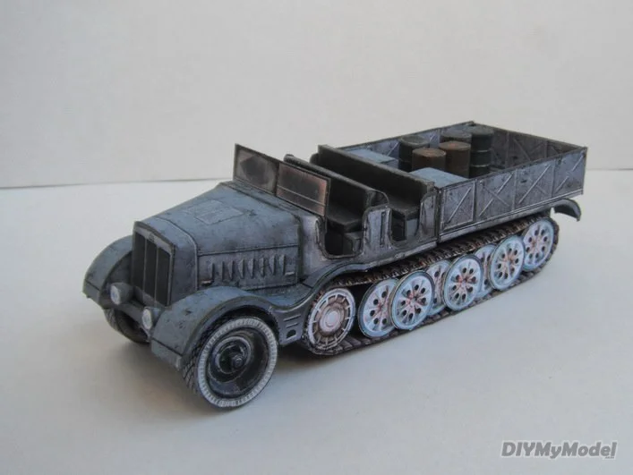 Alem&aacute;n, 21cm, mrs18, aullador y SD &iquest;KFZ? 9 veh&iacute;culos de transporte, DIY, artesanal, modelo de papel, juguete hecho a mano, rompecabezas, regalo, utillaje de pel&iacute;cula-5