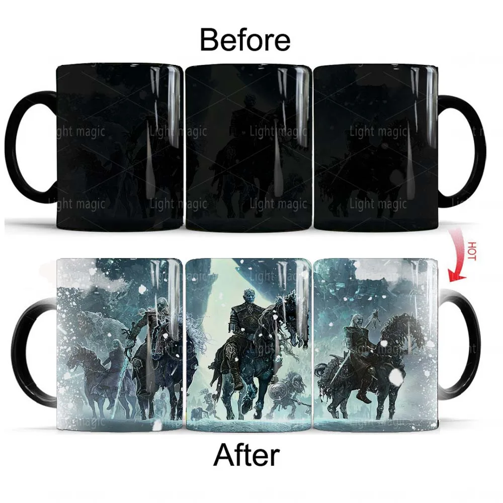 

Zombie Knight Army Mug 11oz Magic Hot Cold Heat Sensitive Color Changing Mugs Husband Boy Friend Gift Mug
