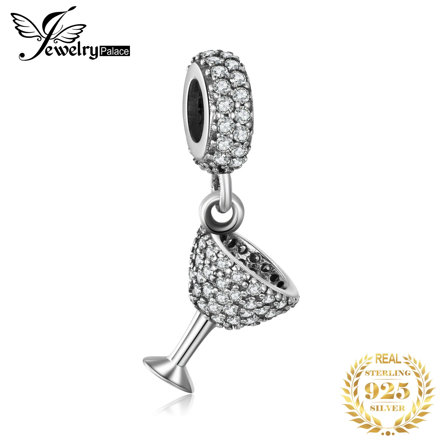 Jewelrypalace ангел-хранитель сердце крыло Браслеты с подвесками 925 серебро