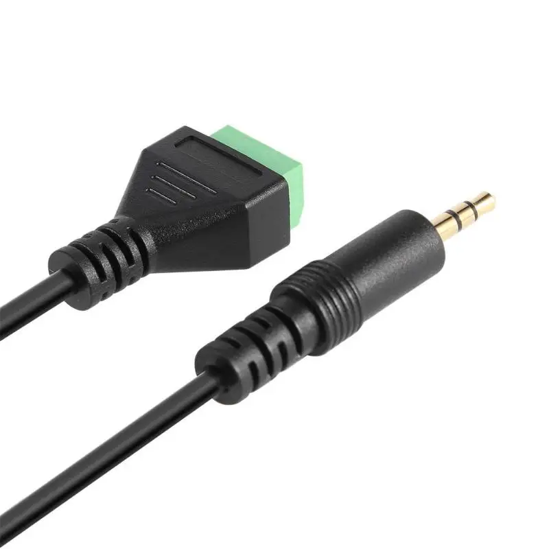 Позолоченный 3 полюсный стерео штекер 5 мм контактный av винт защита аудио и видео