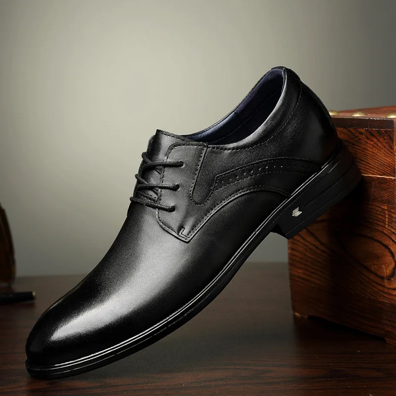 Деловой костюм Мужская обувь из воловьей кожи Новая летняя кожаная для отдыха |
