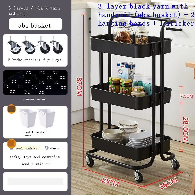 

Holder Mensola Home Organizer Shelf Organization Repisas Y Raf Mensole Kitchen Storage with Wheels Prateleira Estantes Rack