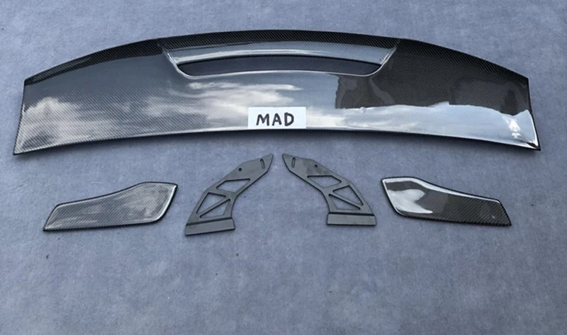 Высококачественный задний спойлер из углеродного волокна для Audi S4 A4 B8 B9 в стиле MAD