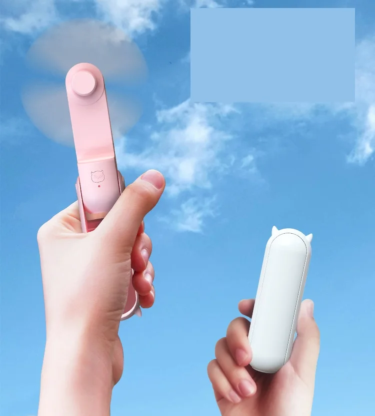 2000 мАч мини вентилятор Портативный прочный бесшумный складной Usb Перезаряжаемые