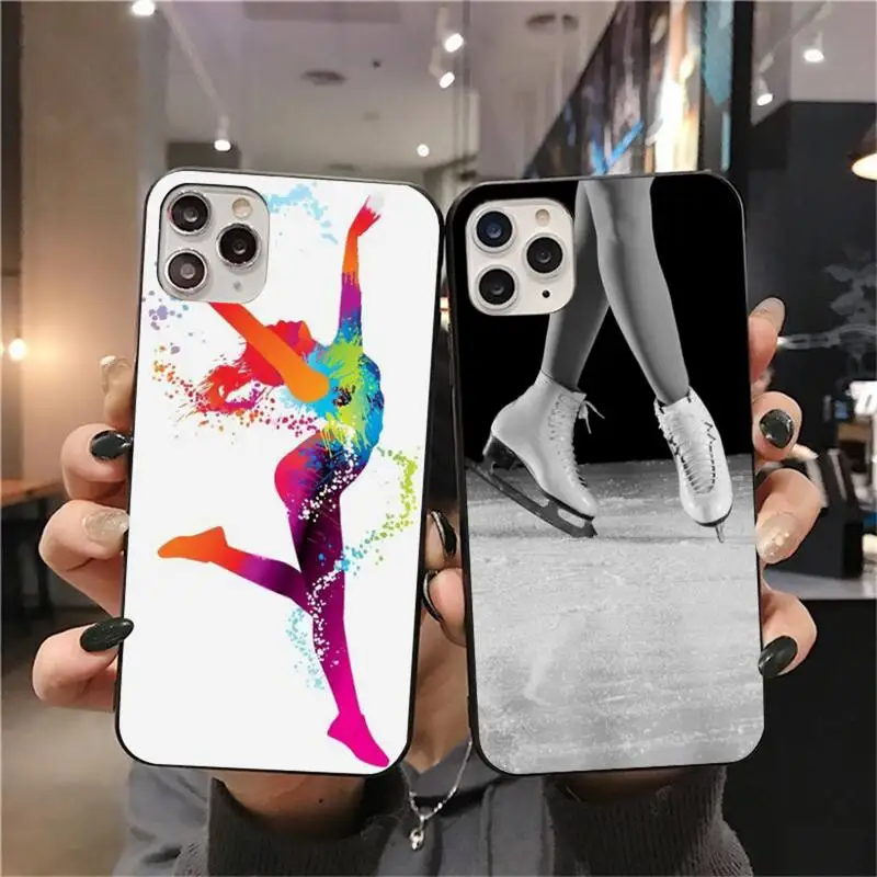 

Figure skating ice skating Phone Case for iphone 12 pro max mini 11 pro XS MAX 8 7 6 6S Plus X 5S SE 2020 XR case