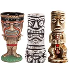 Новые креативные кружки, гавайская Коктейльная чашка, кружка для пива, напитков, вина, керамическая кружка Islander Tiki