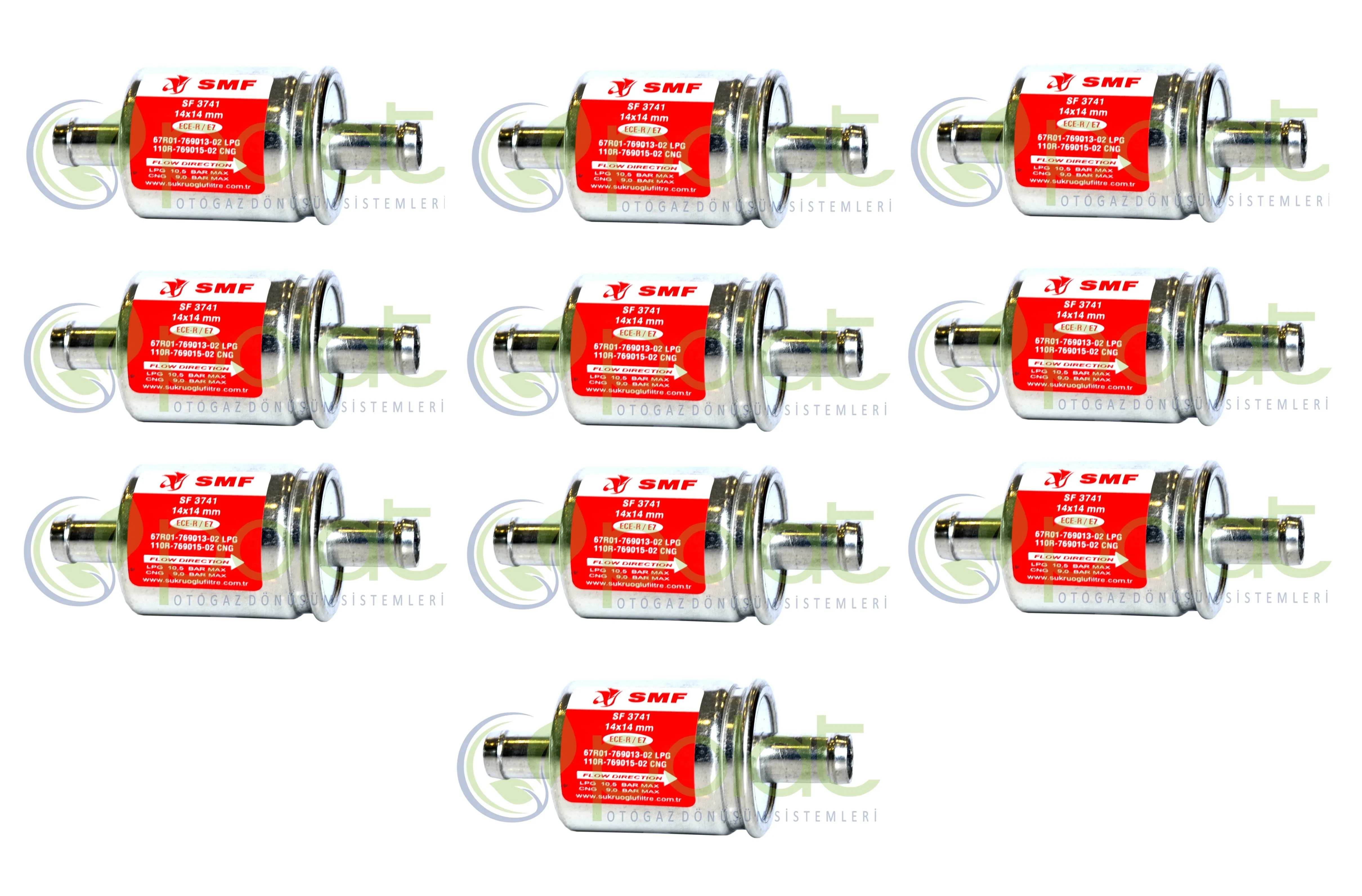 

10 PCY x LPG GPL CNG FILTER 14x14