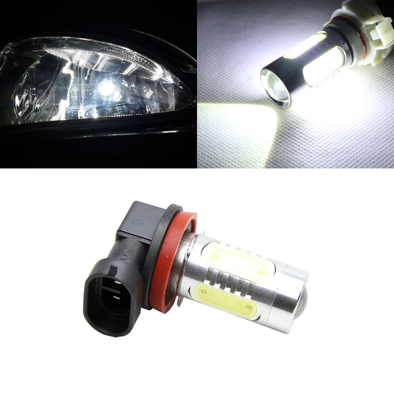 1x H11 H8 Светодиодный лампочки Canbus с зеркальным отражателем дизайн для