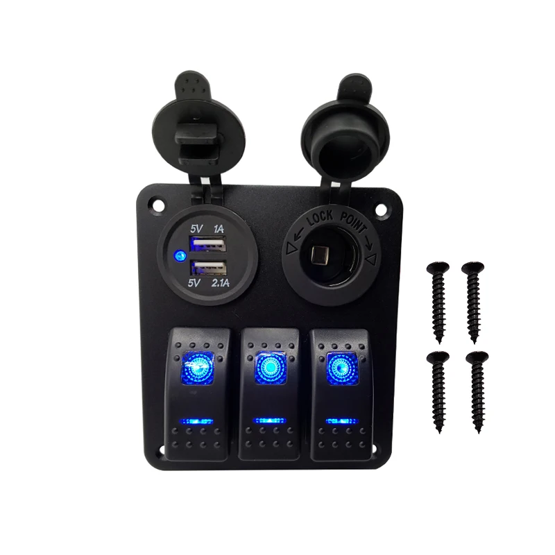 12 В клавишная панель переключателя для лодок транспортных средств фургонов