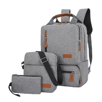 3 setpcs laptop backpack crossbody clutch messenger bag for men women 2021 travel business causal pack rucksack bolsa sac a dos