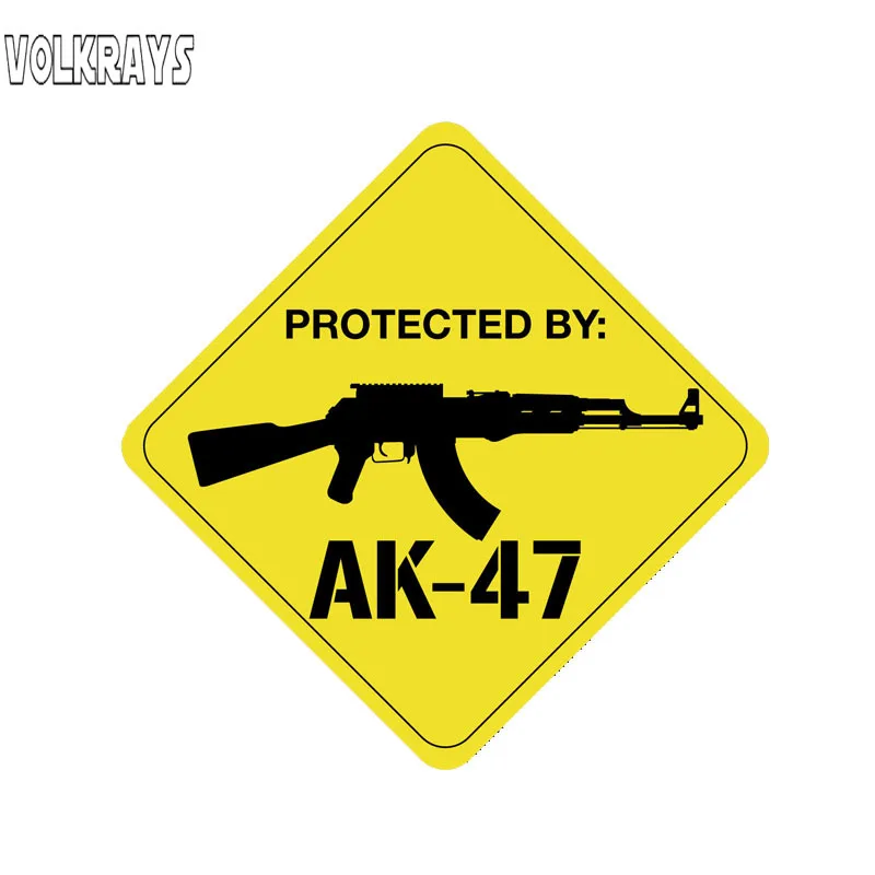Volkrays креативные автомобильные стикеры защищенные AK47 аксессуары для пистолета