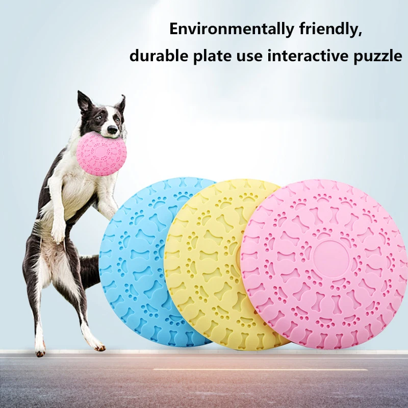 Забавные TPR Материал летающие диски кота собаки игрушка устойчивы для жевания