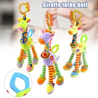 ho baby hanging rattles toys newborn car seat stroller toys for infant cartoon giraffe bell soft rattles toys for babies lbv