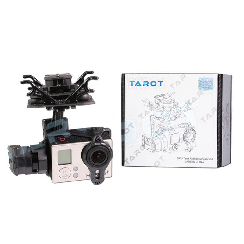 Tarot T4 3D двойной амортизатор Gimbal для Gopro Hero4/3 +/3 TL3D02 16% скидка|Детали и аксессуары| |